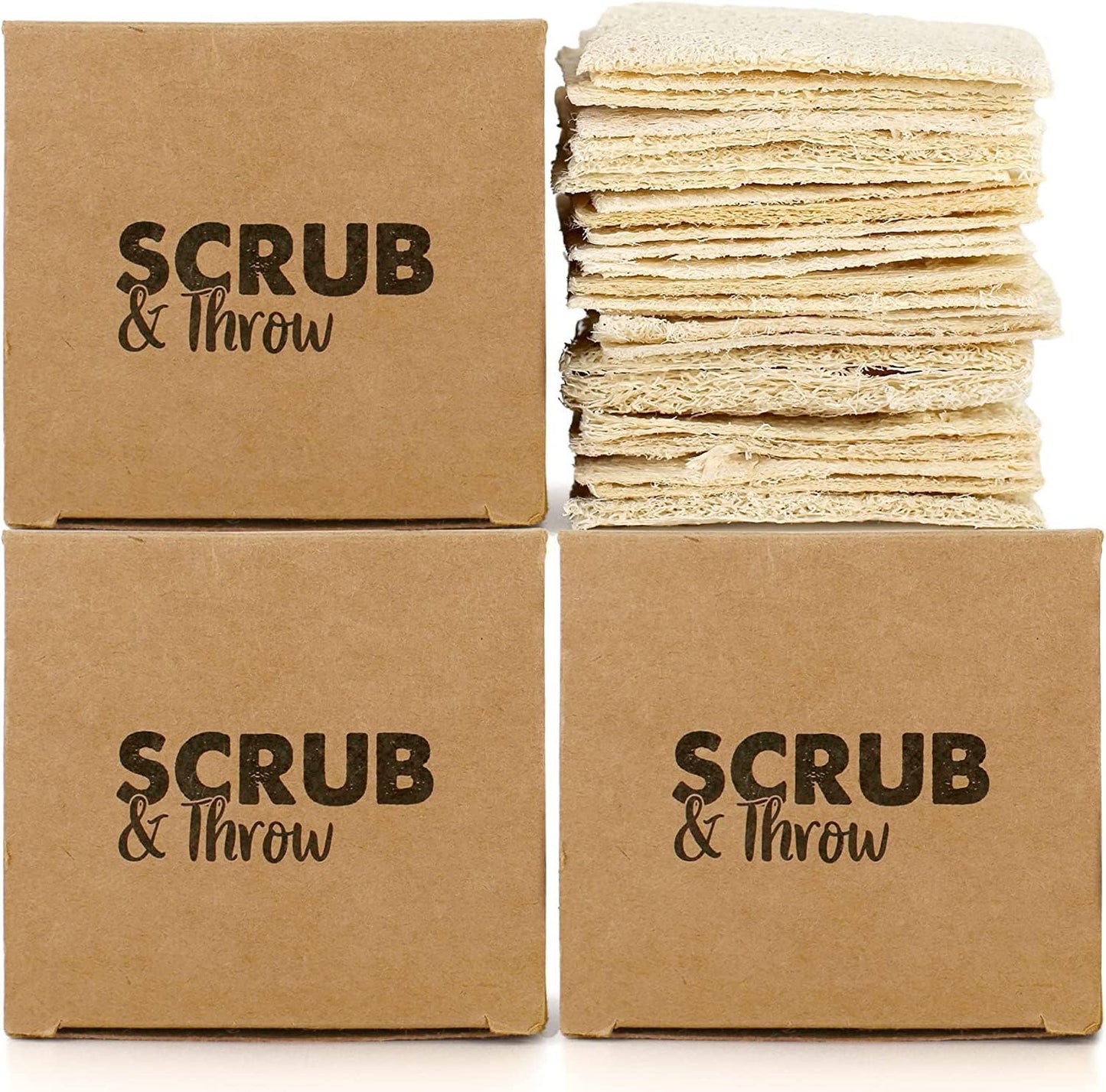 Natural Loofah Sponges for Kitchen and Household Cleaning Tasks