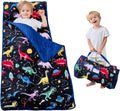 Toddler Nap Mat with Pillow and Blanket - Extra Large Rolled Nap Mat