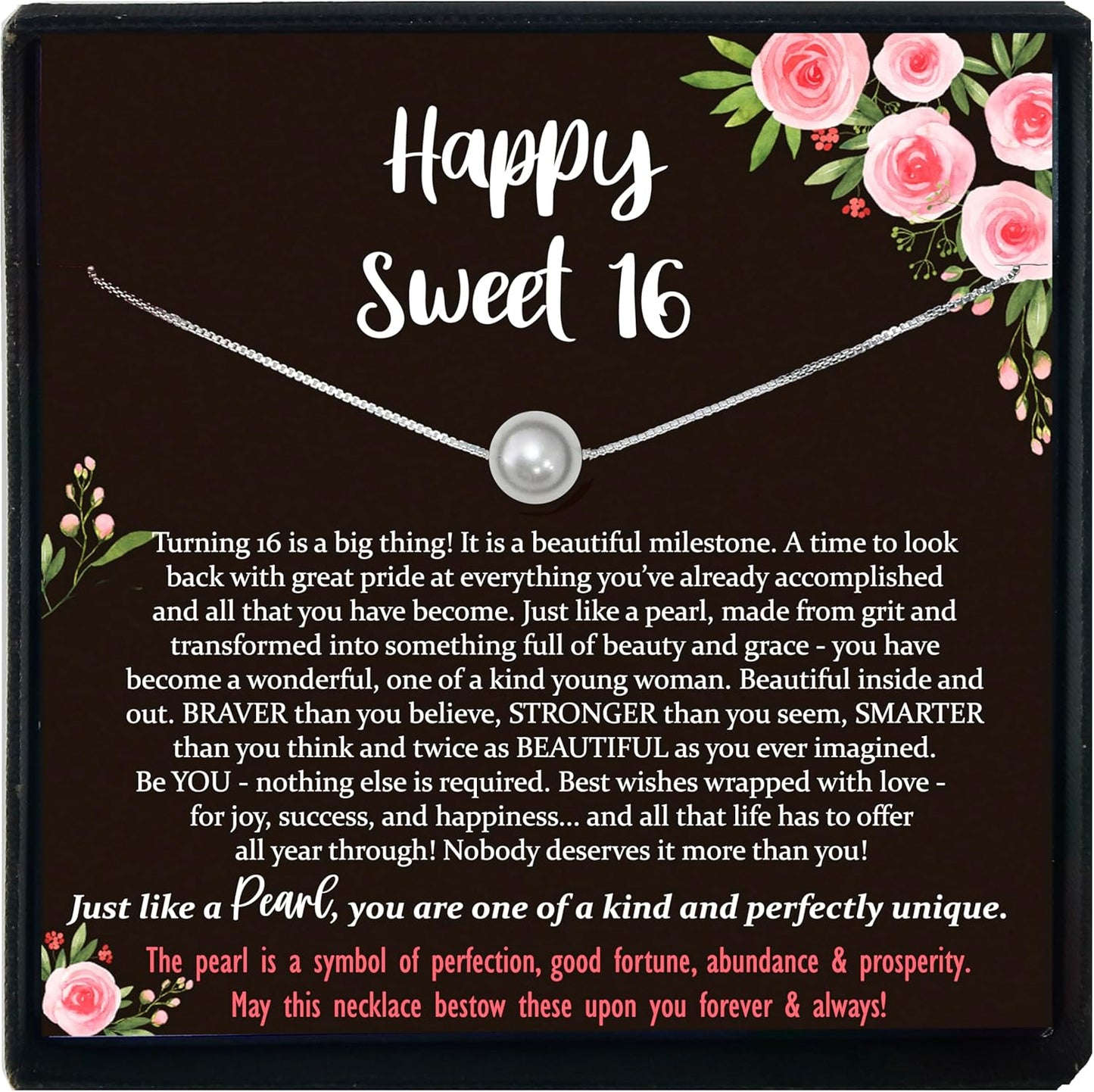Be Wished Personalized Sweet 16 Gift Necklace for Girls