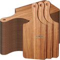 Zubebe 30 Pcs Acacia Cutting Boards 11 x 5 in - Bulk Mini Charcuterie