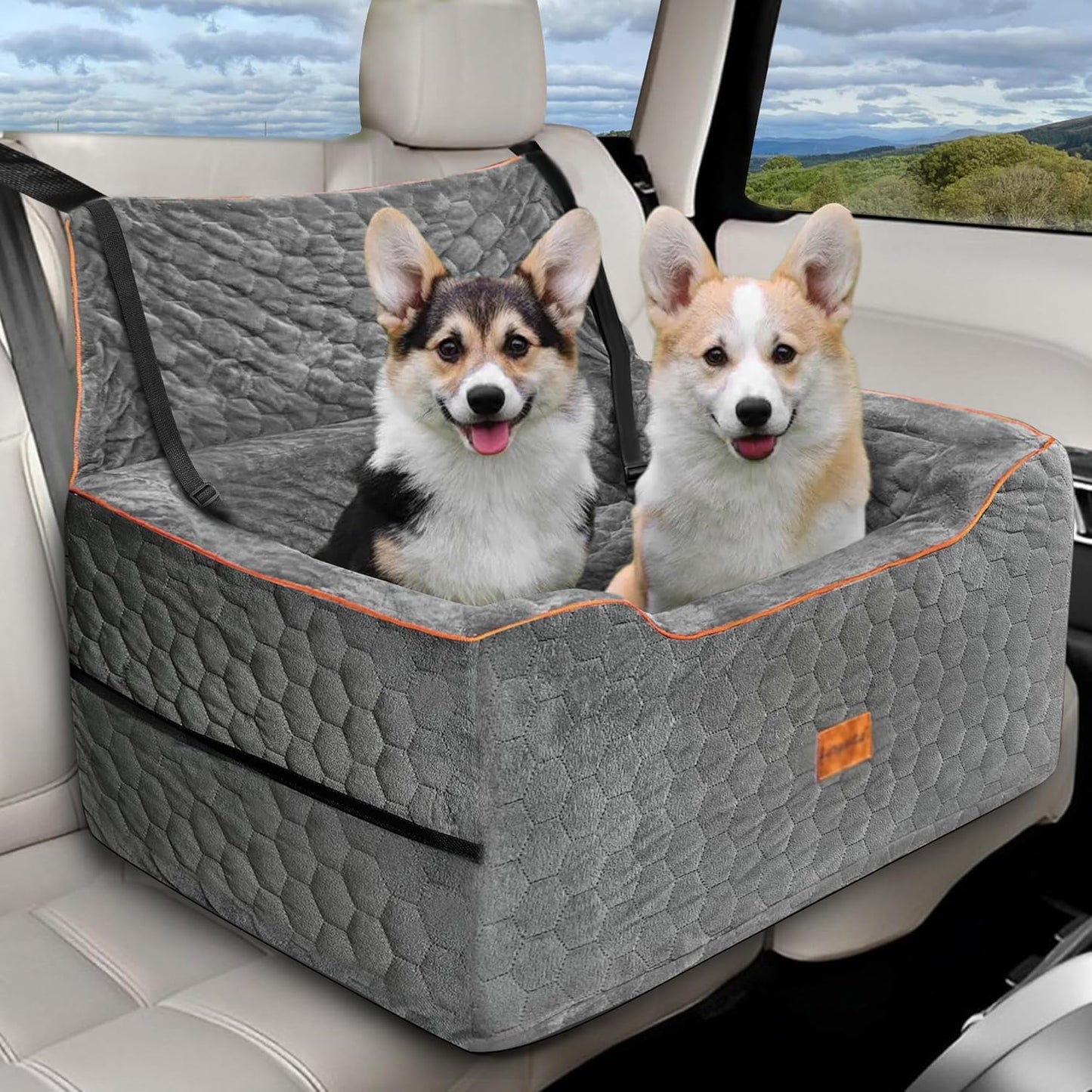 Washable Dog Car Seat for Safety & Comfort