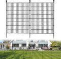 5 Panels No Dig Decorative Outdoor Garden Fence 40 in H x 11.8 ft L
