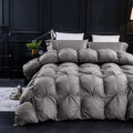 Three Geese Pinch Pleat Waterfowl Feathers & Down Comforter - Palatial