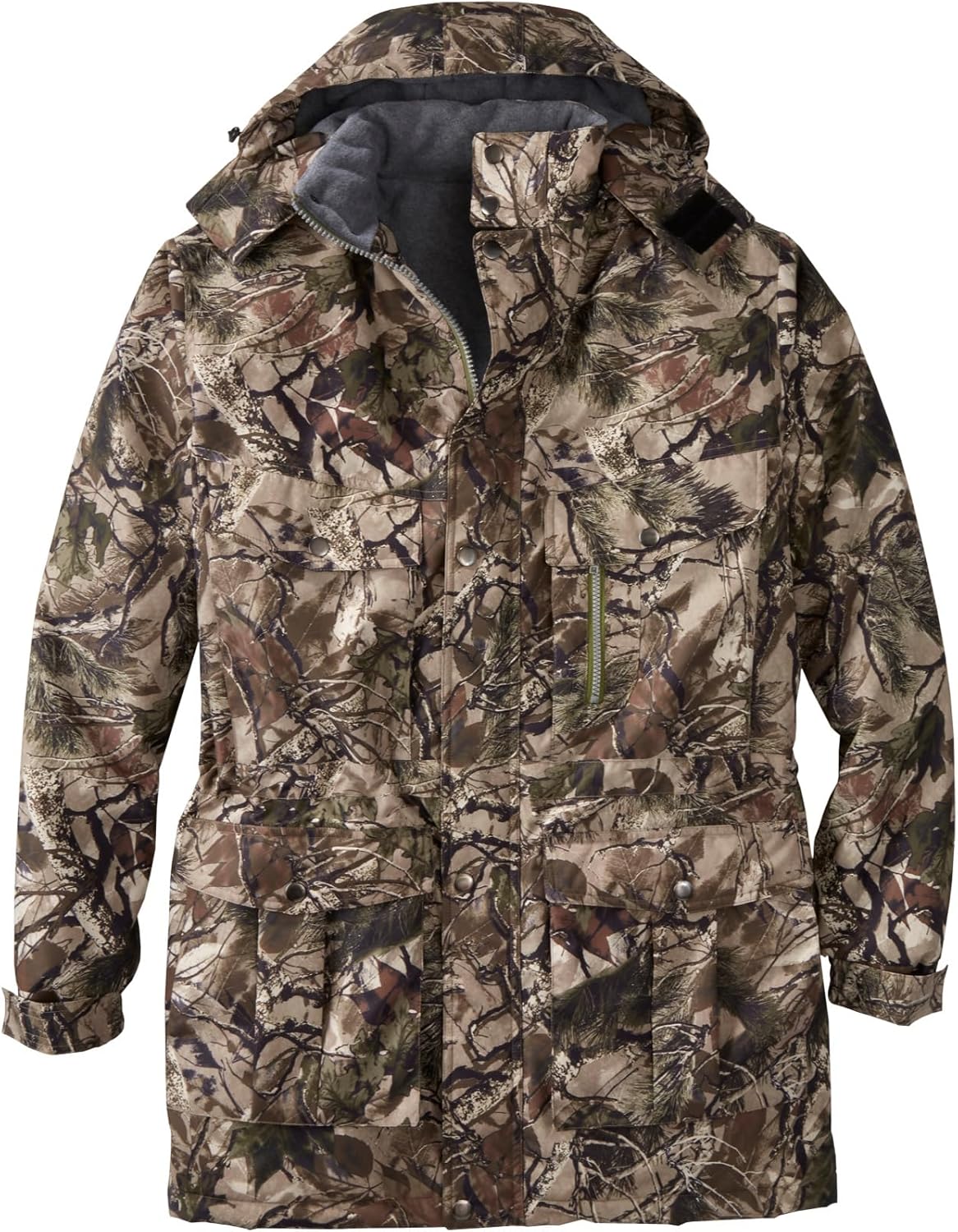 Boulder Creek Men's Big & Tall Fleece-Lined Parka with Hood