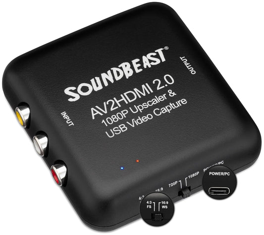 SoundBeast AV to HDMI Converter & Recorder for VCRs and More