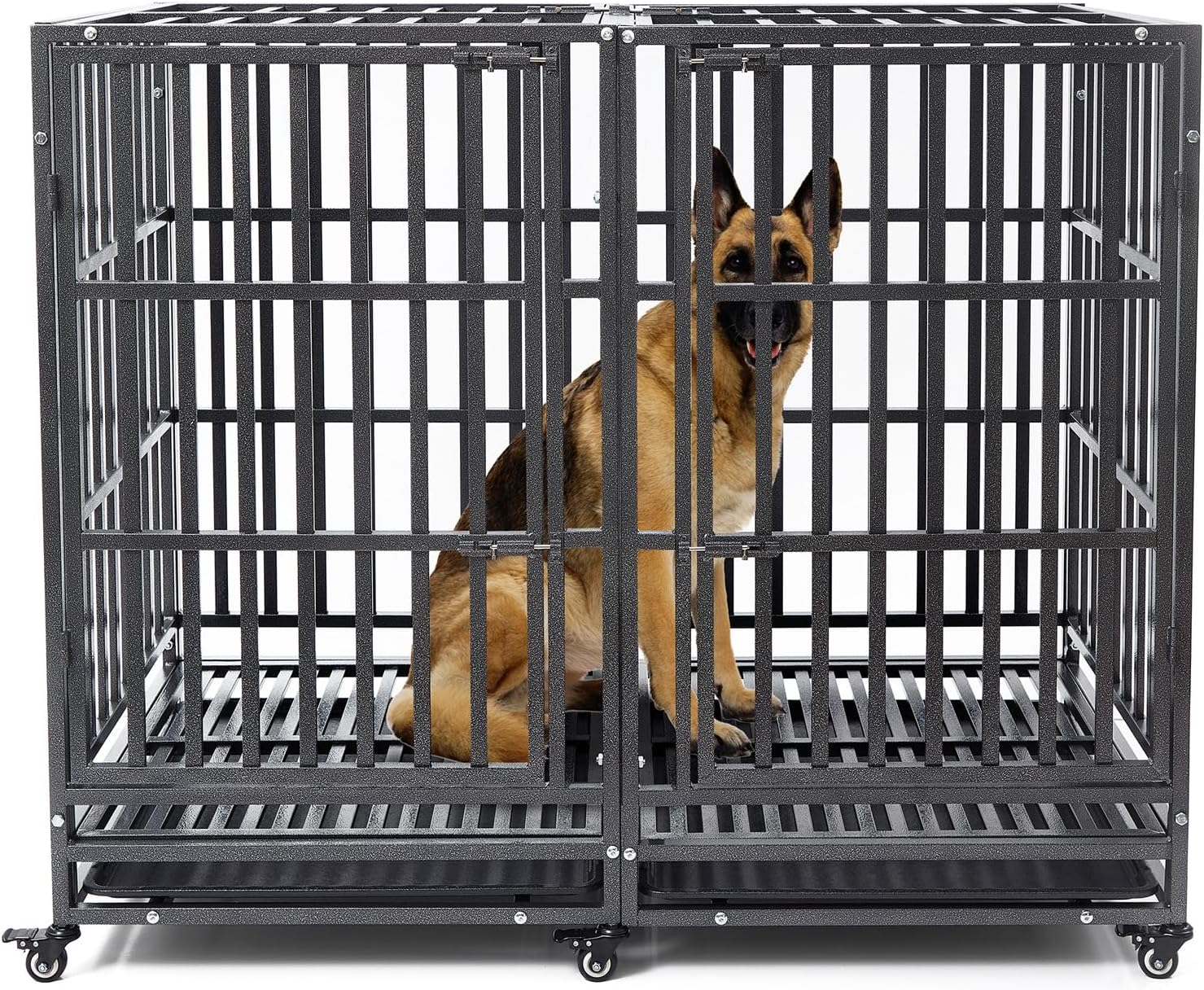 54 inch Heavy Duty Indestructible Dog Crate for XL Dogs