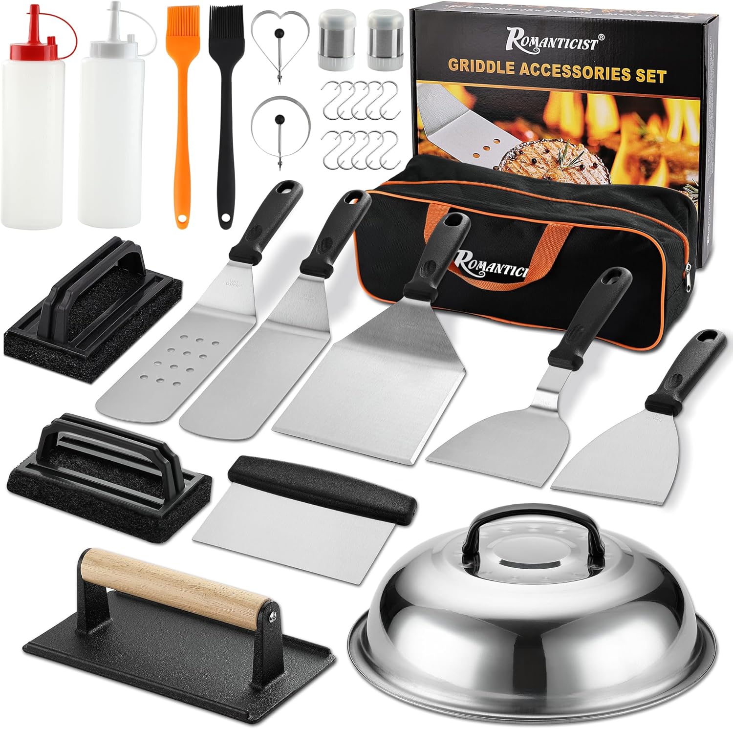29PCS Griddle Accessories Set for Perfect Outdoor BBQ Cooking