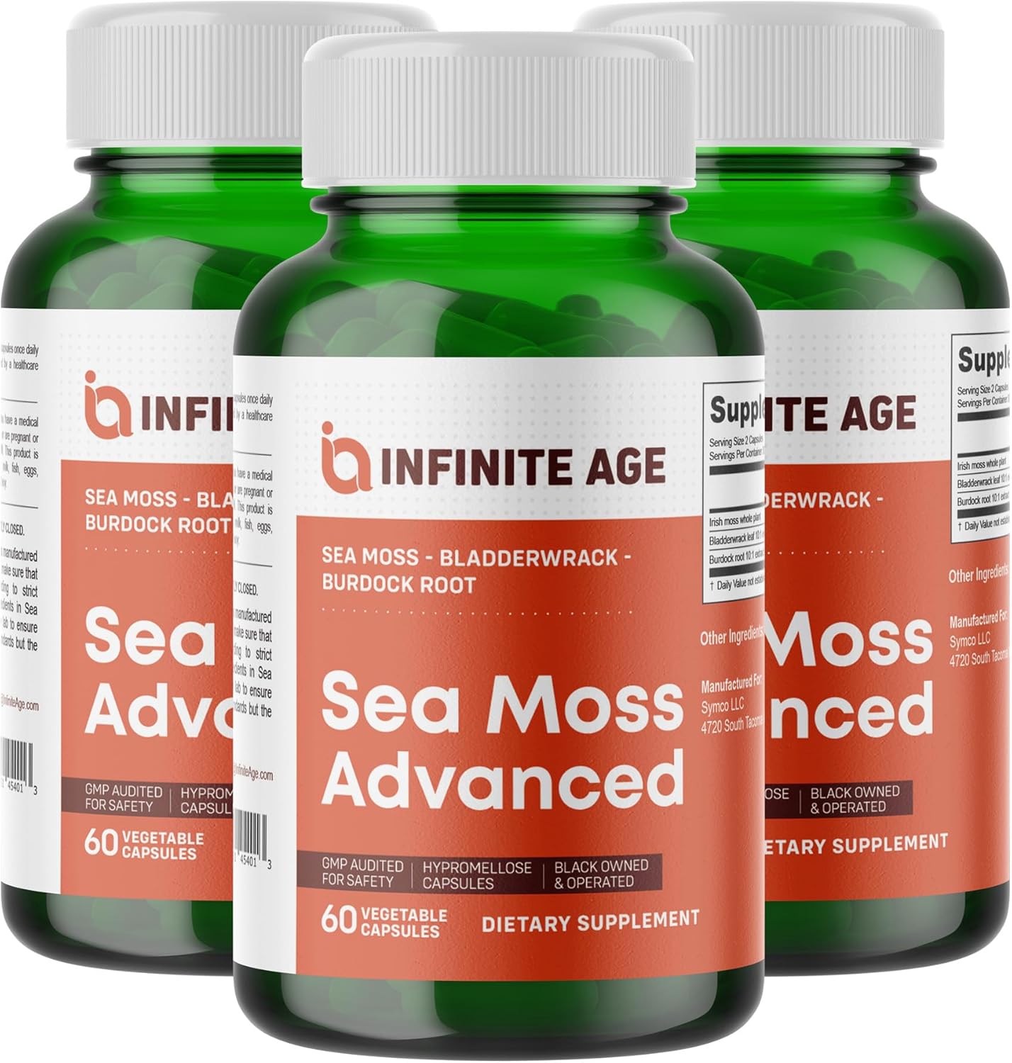 Infinite Age Sea Moss Advanced Superfood Capsules for Health