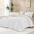 Andency White Comforter Full Size 3-Piece Set - Lightweight Fluffy