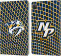 NHL Net Pattern Nashville Predators Leather iPad Pro 11 Case - Wallet