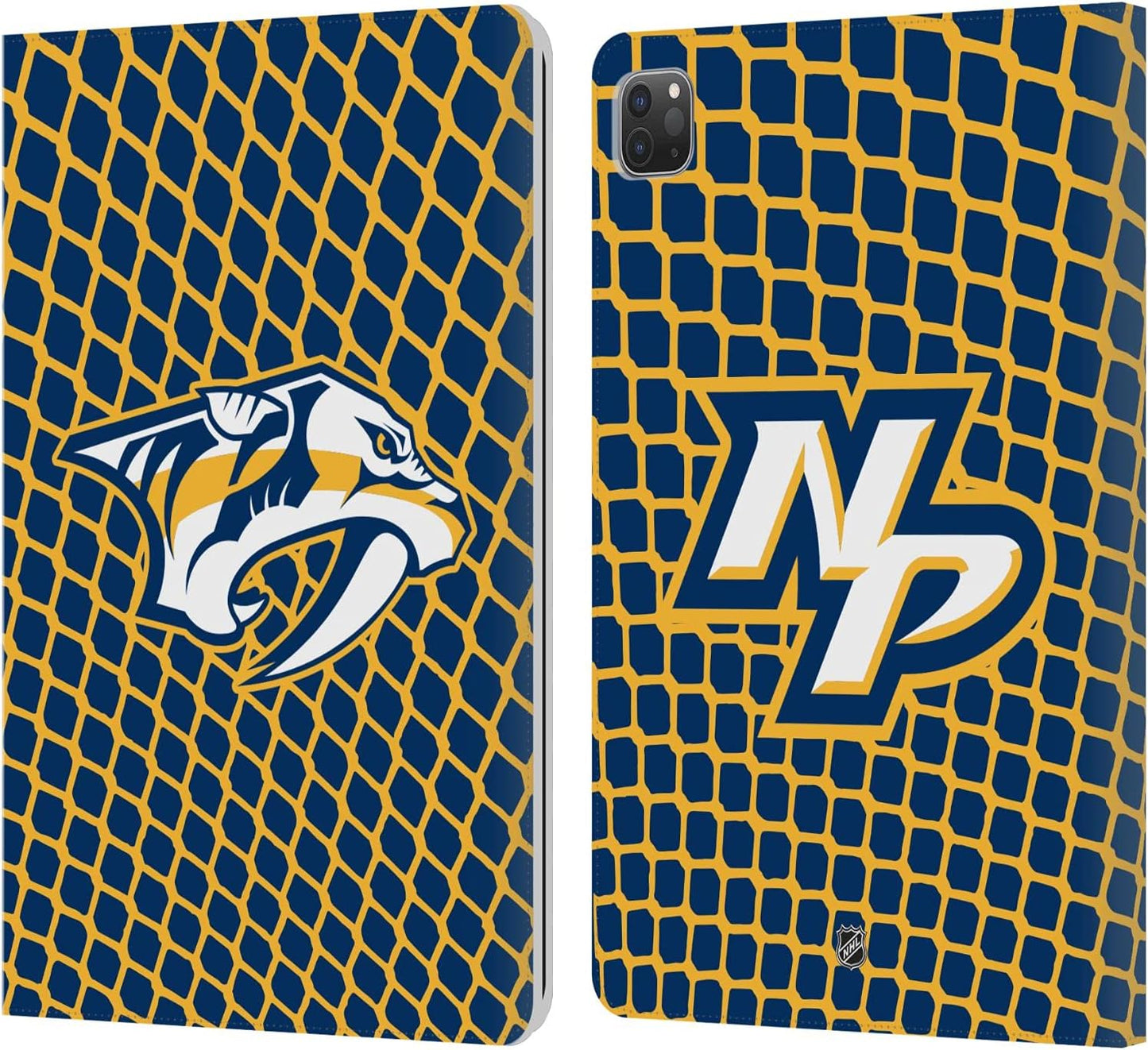 NHL Net Pattern Leather Wallet Case for iPad Pro 11 by Head Case