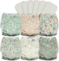 Mama Koala 3.0 Cloth Diapers 6-Pack - Slim Fit, Reusable