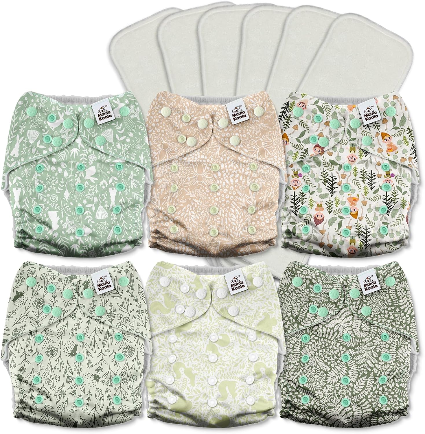 Mama Koala 3.0 Cloth Diapers - Slim Fit, Leak Proof Design