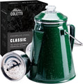COLETTI Classic Percolator Coffee Pot - Campfire 12 Cup