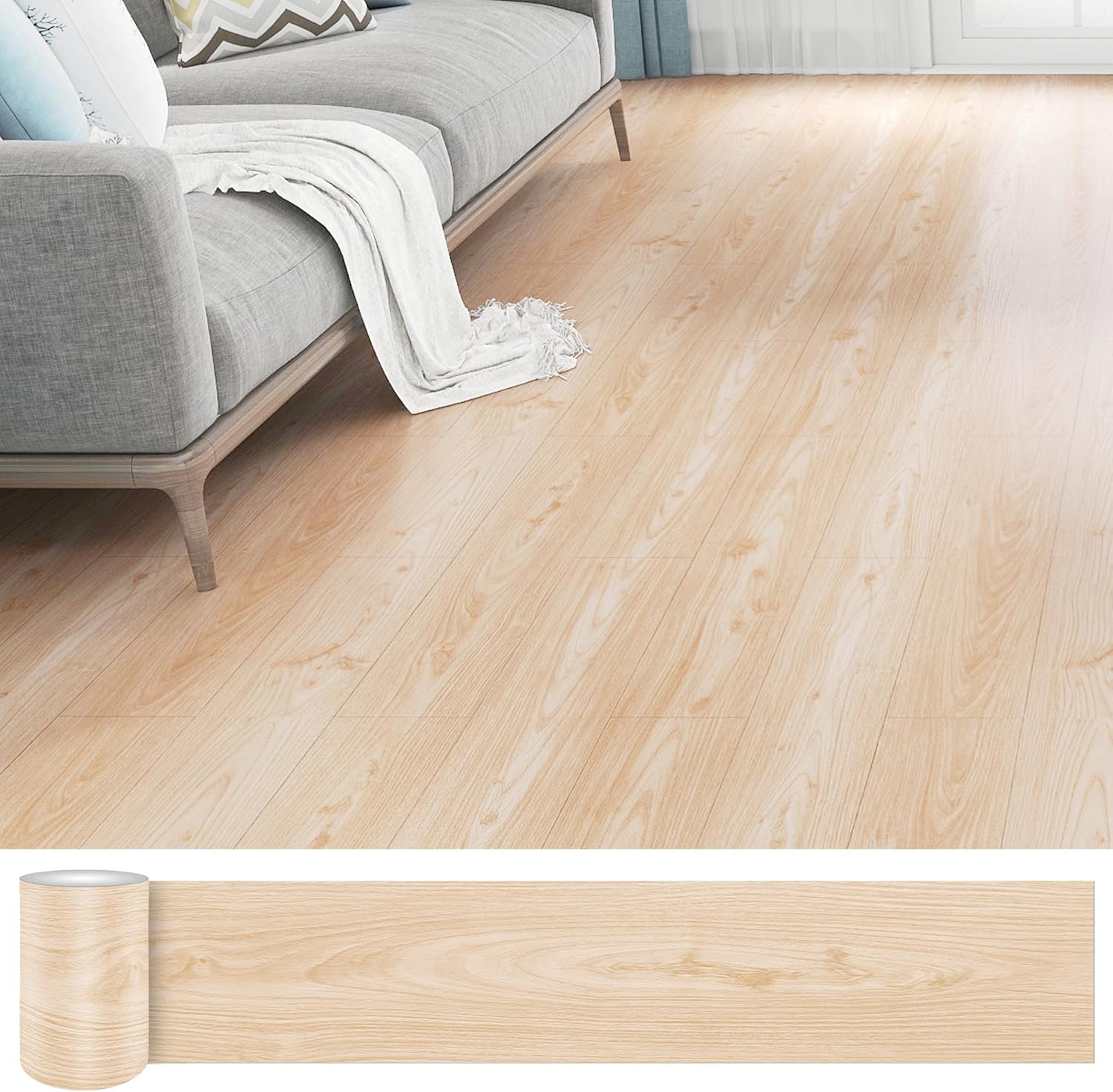 Peel and Stick Floor Tile Waterproof 36 Pack for Easy DIY
