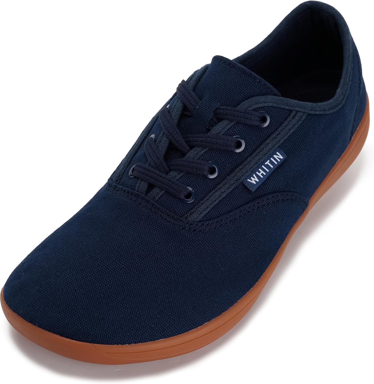 WHITIN Men's Wide Canvas Barefoot Sneakers for Natural Comfort