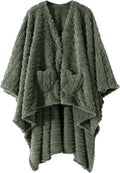 Mowkim Cozy Wearable Blanket Poncho - Stay Warm in Style!