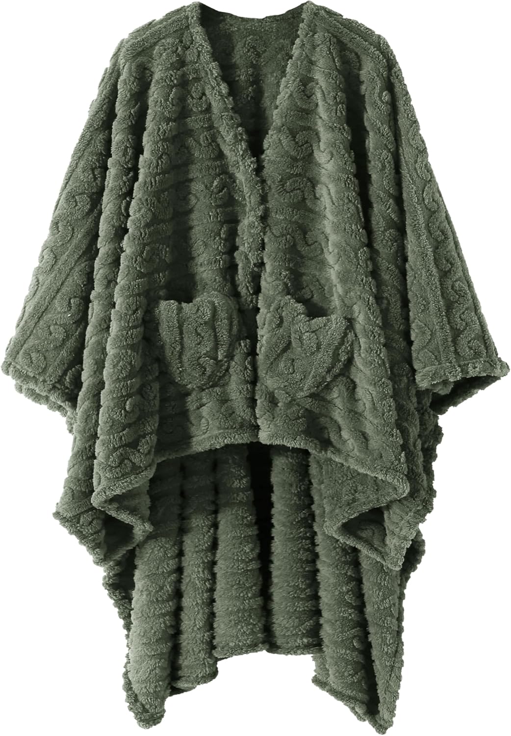 Mowkim Cozy Wearable Blanket Poncho - Stay Warm in Style!
