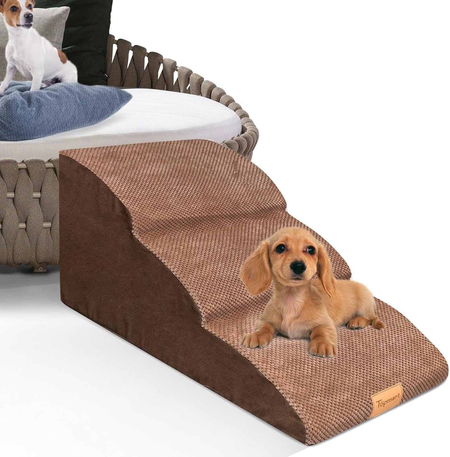 Topmart High Density Foam Dog Ramp for Older Pets and Cats
