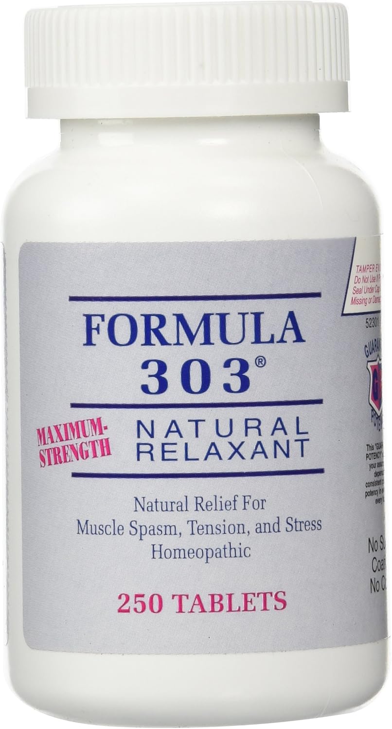 Formula 303 Maximum Strength All-Natural Relaxant Tablets Review
