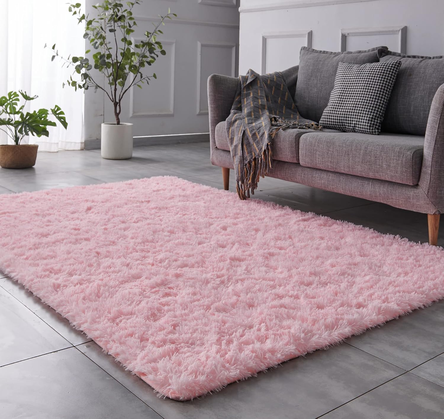 TABAYON 8 x 10 Feet Shag Area Rug - Ultra Soft Plush Carpet