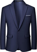 MAGE MALE Men's One Button Blazer Slim Fit Lightweight Sport Coat 100%