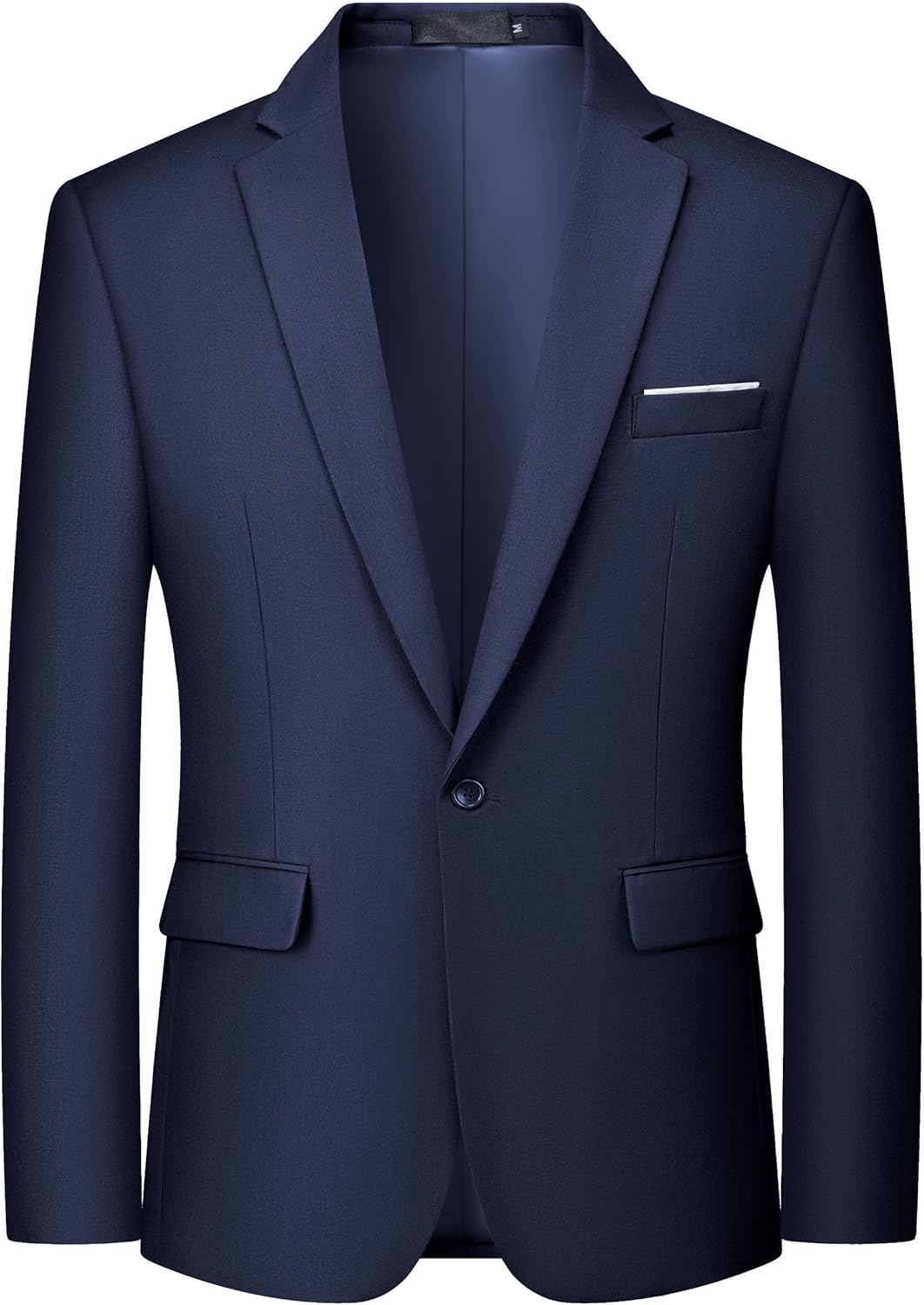MAGE MALE Men's One Button Blazer Casual Solid Color Suit Jacket