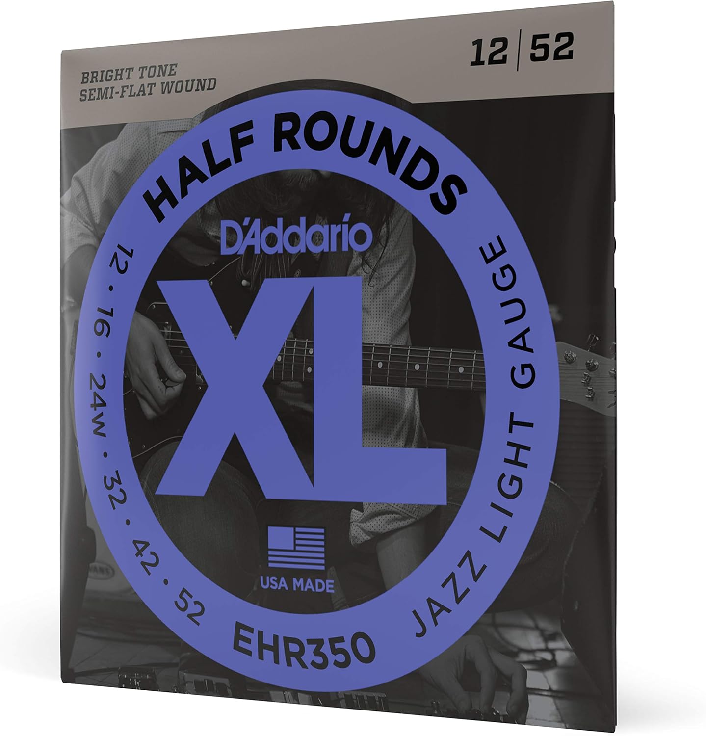 D'Addario XL Half Rounds - Smooth Feel, Bright Tone