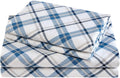 Comfort Spaces Cotton Flannel Sheets Cal King Size - Ultra Soft Plaid