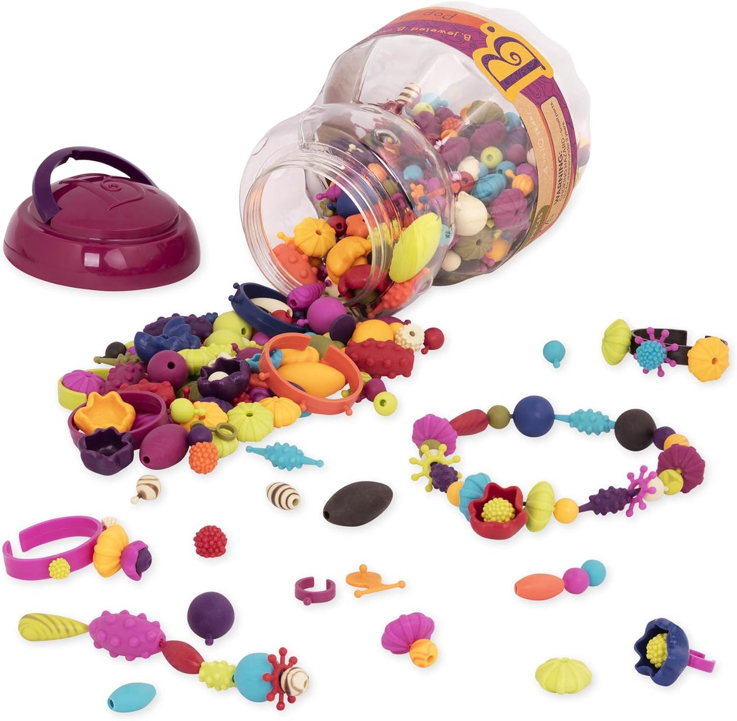 B. toys Pop Arty! 500 Pieces Jewelry Making Kit for Kids
