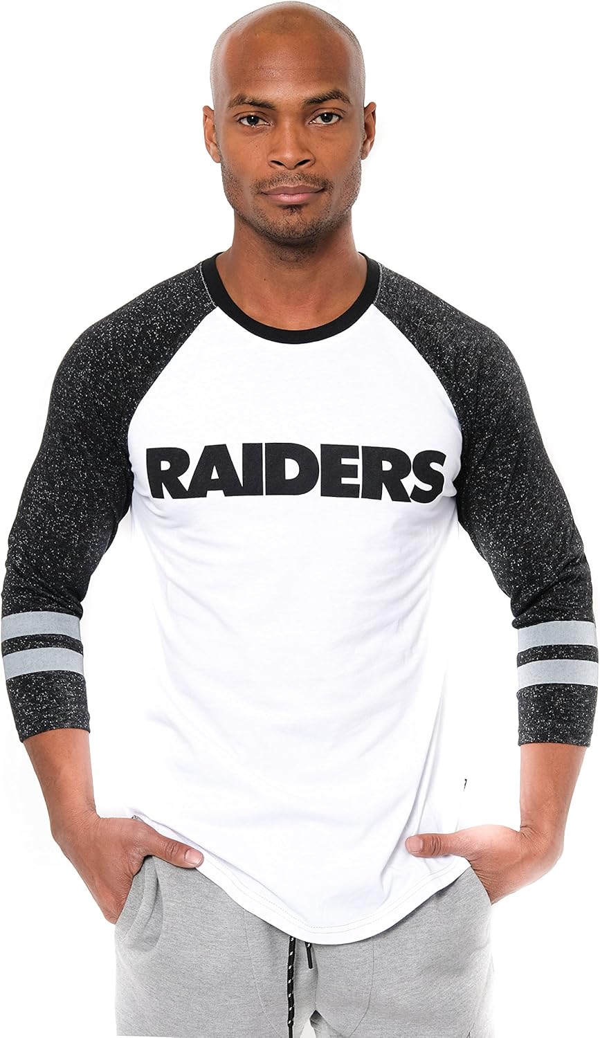 Ultra Game NFL Official Super Soft Raglan Long Sleeve T-Shirt