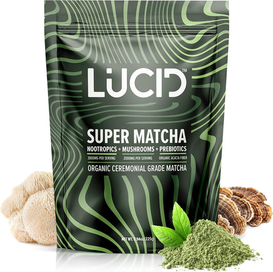 Organic Mushroom Matcha with Nootropics for Brain Health