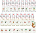 Havawish 16 Pcs 8 oz Merry Christmas Swing Top Glass Bottles - Gift