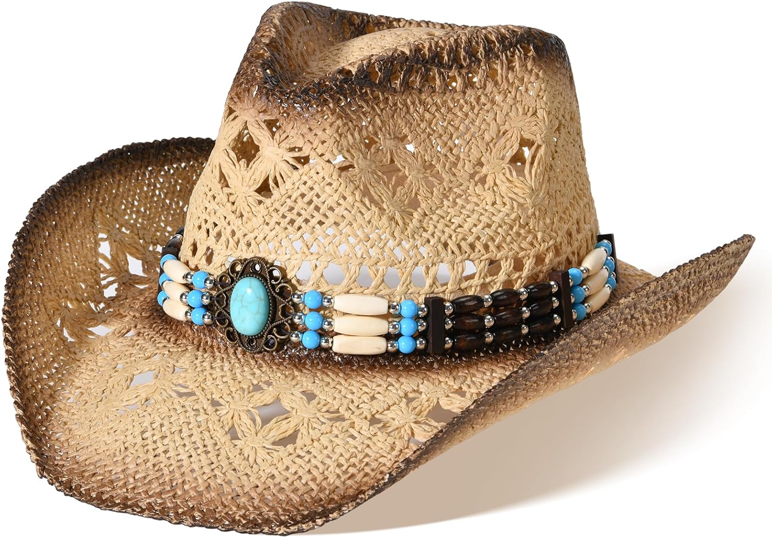 Stylish Straw Cowboy Hat for Men and Women - Summer Essential