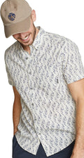 Eddie Bauer Mens Eddie Bauer Printed Baja Shirt - Lightweight