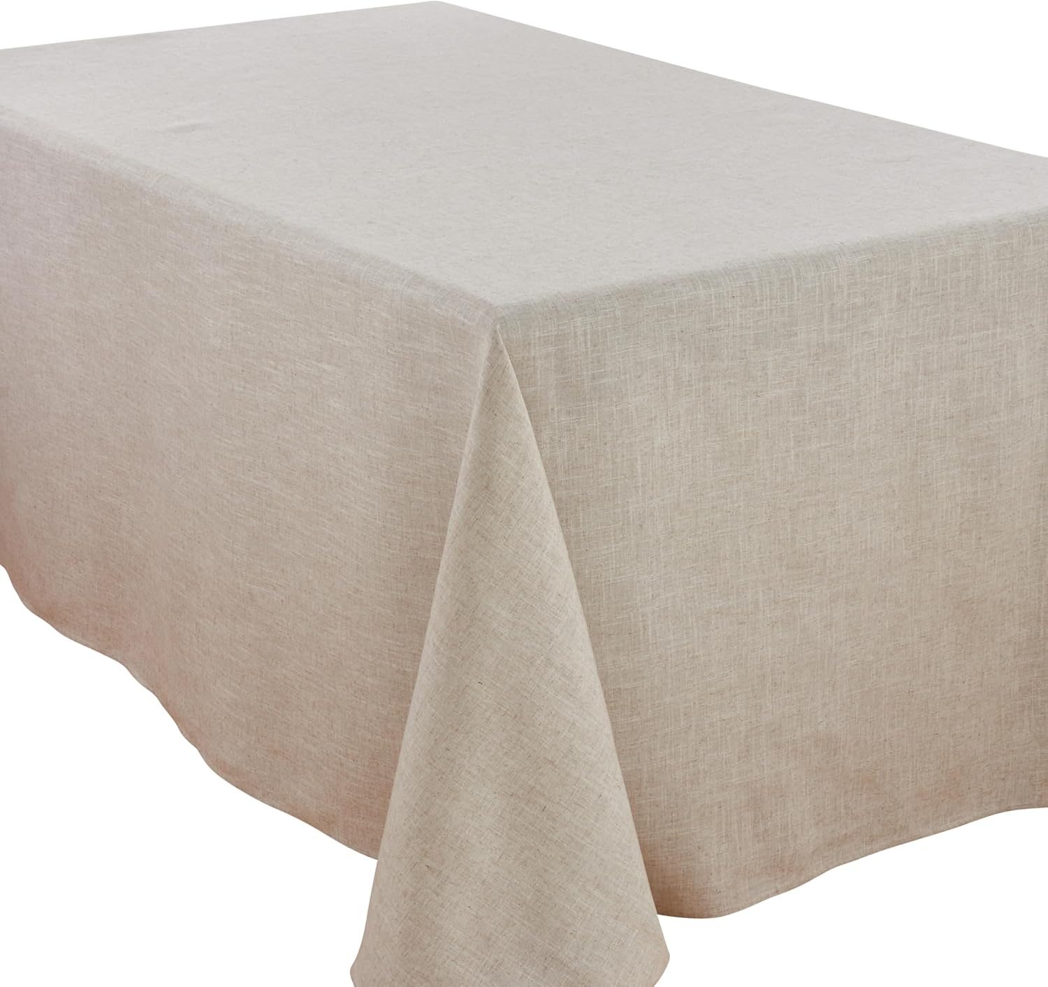 Toscana Tablecloth in Natural - Elegant Poly and Linen Blend