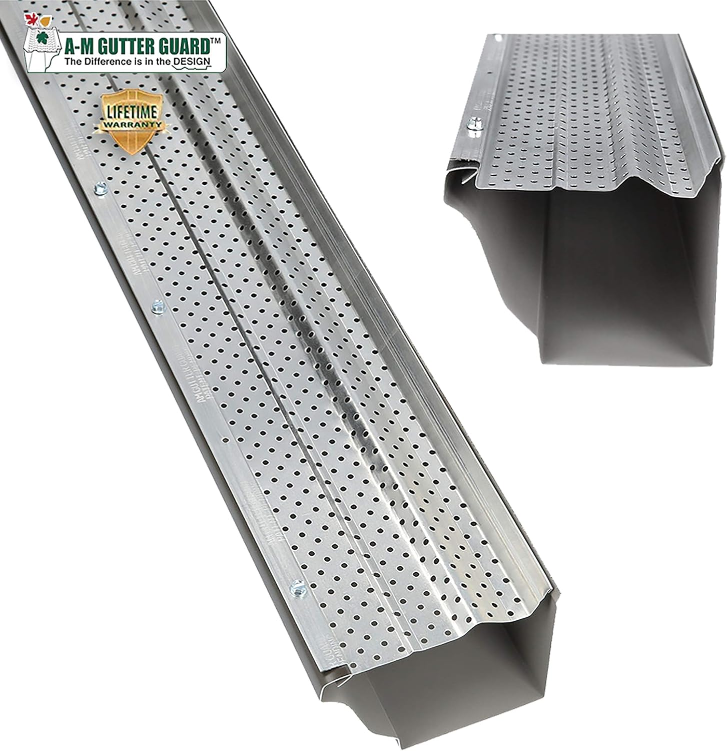A-M Gutter Guard - Heavy Duty Aluminum Leaf Protection System