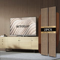 Wood Slat Panels for Wall - 3D Fluted Sound Absorbing Panels