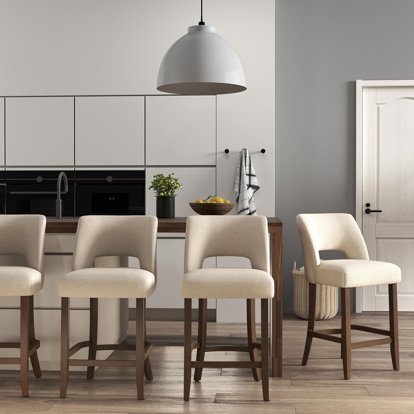 VKNOW Bar Stools Set of 4 for Kitchen Island Dining Room