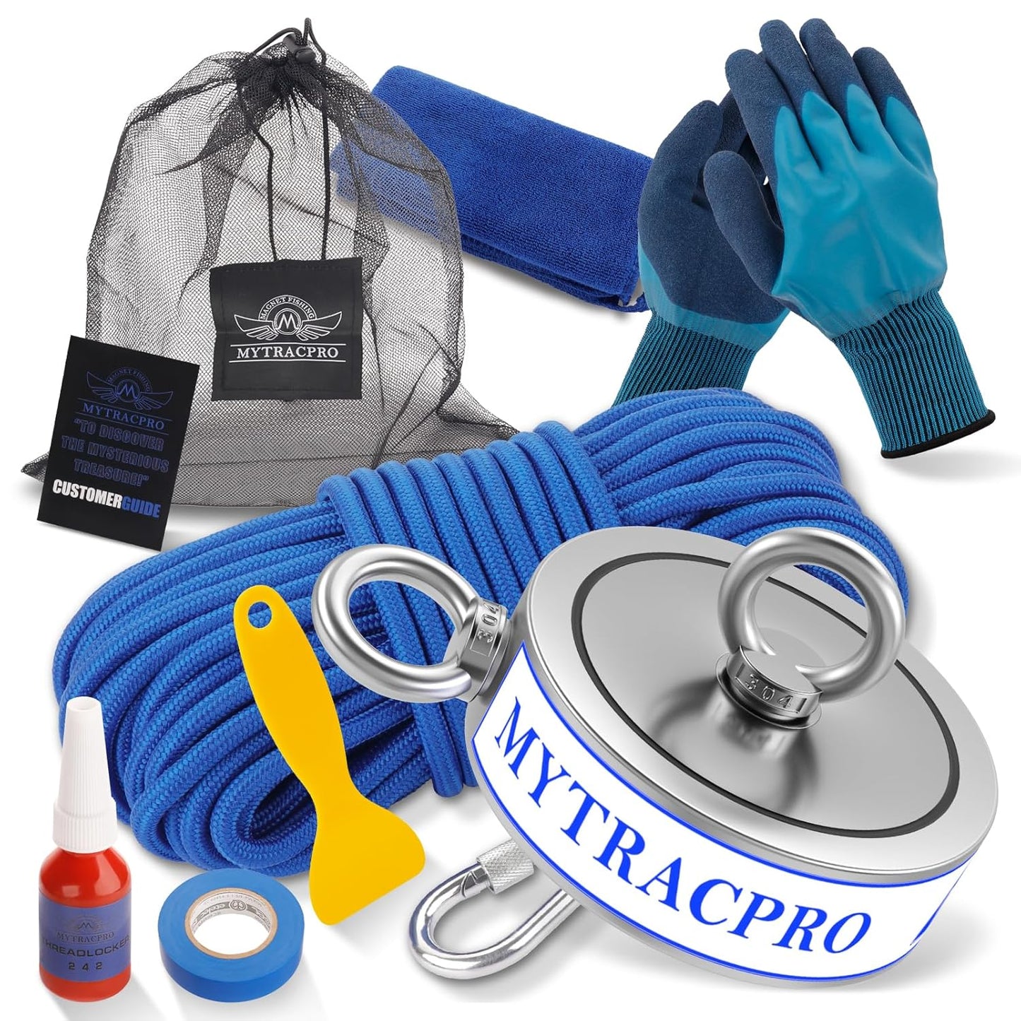 2300 lbs Magnet Fishing Kit for Powerful Magnetic Recovery