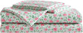 Full Bed Sheets Set - Fade & Wrinkle Resistant Floral Bedding