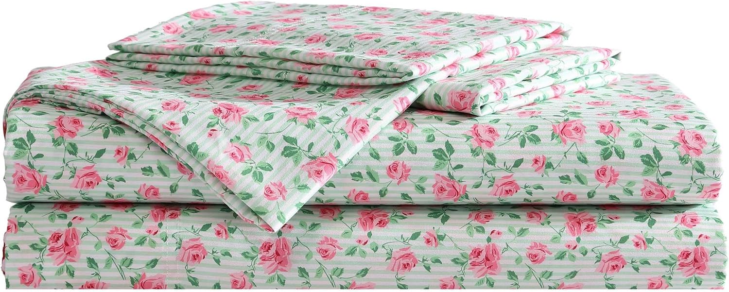 Betsey Johnson King Bed Sheets Set - Soft, Lightweight & Fun