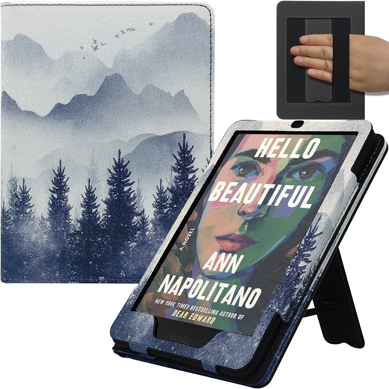 Stand Case for 7/6.8 Inch Kindle Paperwhite with Auto-Sleep Feature