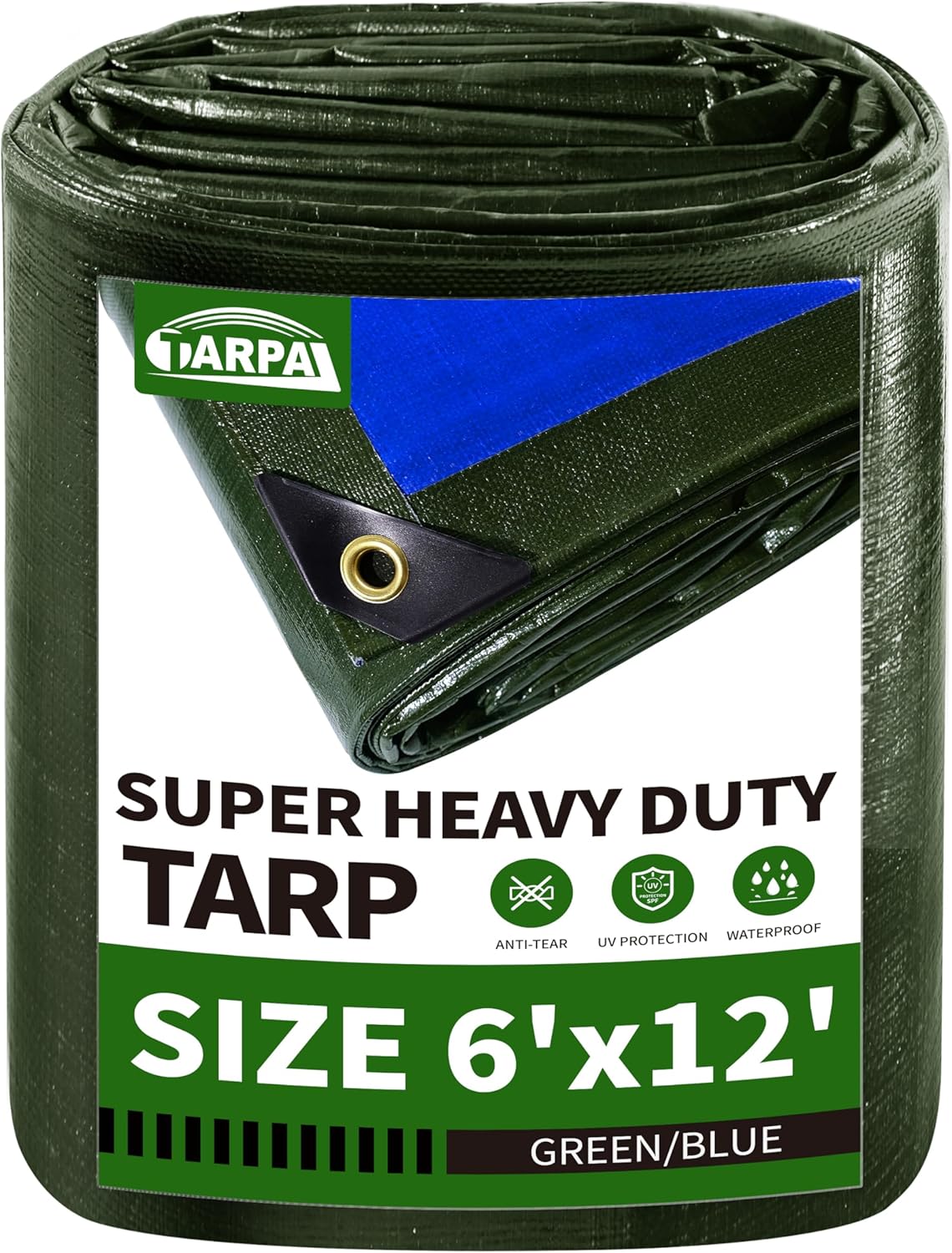 Heavy Duty 6x12 Ft TARPAL Tarps for All-Weather Protection
