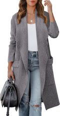 ANRABESS Women's Long Cardigan Sweater - Cozy Fall Coatigan Cardigans