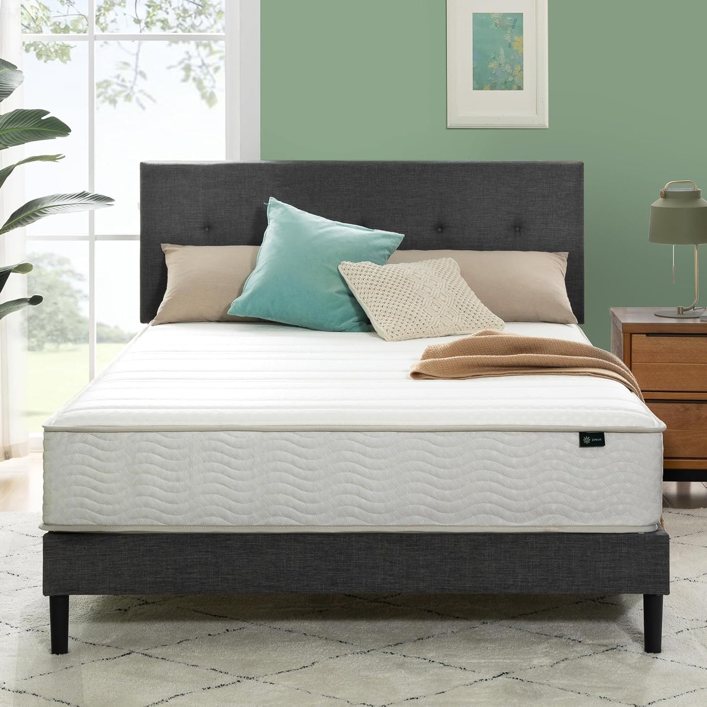 ZINUS 10 Inch Foam and Spring Hybrid Mattress for Comfort