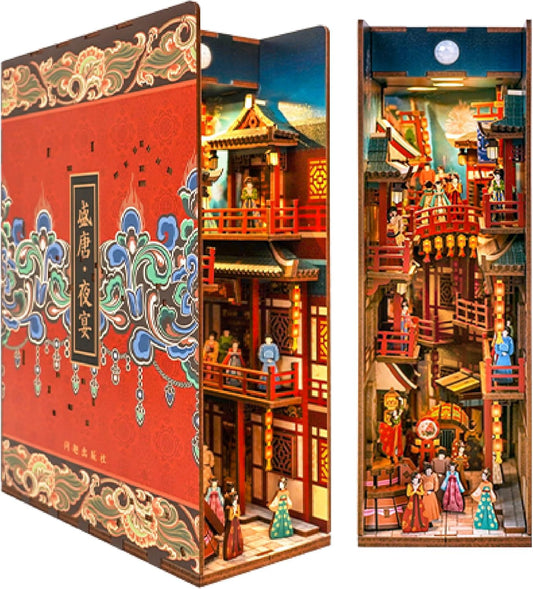 Tonecheer DIY Book Nook Kit - 3D Wooden Puzzle Decor