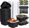 Sliner 100 Pcs 10 oz Mini Cake Pans with Lids - Party Ready
