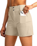 5 in High Waist Hiking Golf Shorts for Women - Stretch Cargo Pocket