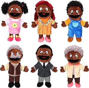 6 Pieces Hand Puppet Set for Family Storytelling and Fun